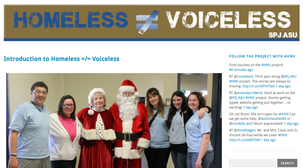 Homeless not Voiceless 2012